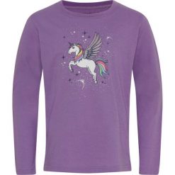 Koszulka dziewczęca z długim rękawem Equipage Jinx. Fioletowe t-shirty i topy dla dziewczynek EQUIPAGE, bez wzorów, z bawełny, bez ramiączek. Za 149.50 zł.