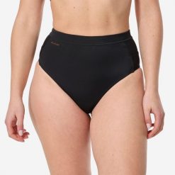 Dół kostiumu kąpielowego surfingowego damski Olaian Rosa. Czarne bikini damskie OLAIAN, xs, bez wzorów. Za 69.99 zł.