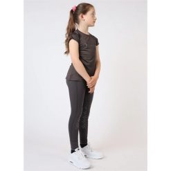 4F Legginsy dzianinowe z rozszerzanymi nogawkami dziewczęce - czarne 158 (12-13 lat). Czarne legginsy dla dziewczynek 4f, bez wzorów, z dzianiny. Za 89.99 zł.
