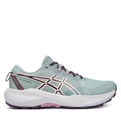 Buty do biegania Asics. Zielone obuwie sportowe damskie Asics, bez wzorów, do biegania. Za 329.99 zł.