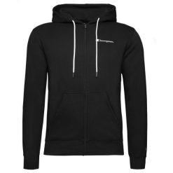 Bluza Z Kapturem Champion Z Zamekiem Na Całym Zameku Czarna Dorosłych. Czarne bluzy męskie Champion, m, bez wzorów, z bawełny, z kapturem. Za 167.79 zł.