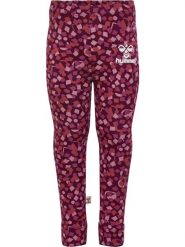 Legginsy dla dziewczynki Hummel Confetti. Czerwone legginsy dla dziewczynek Hummel, bez wzorów, z bawełny. Za 150.50 zł.