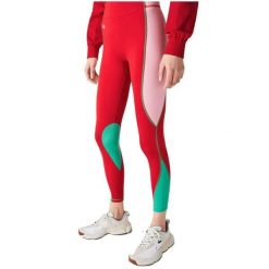 Legginsy treningowe damskie Lacoste Sport. Czerwone legginsy sportowe damskie Lacoste, l, bez wzorów, z dzianiny, na fitness i siłownię. Za 327.00 zł.