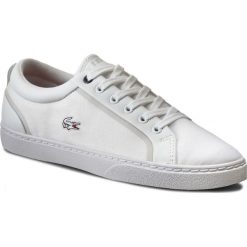 Półbuty LACOSTE - Lenglen W 316 1 7-32SPW0145001 Wht. Białe półbuty damskie Lacoste, z materiału. W wyprzedaży za 279.00 zł.