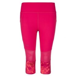 Legginsy damskie 3/4 Kilpi SOLAS-W. Czerwone legginsy sportowe damskie Kilpi, s, bez wzorów, z materiału, z podwyższonym stanem, do biegania. Za 112.21 zł.