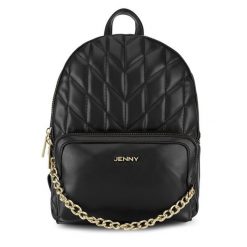Plecak JENNY. Czarne plecaki damskie Jenny, bez wzorów. Za 149.99 zł.