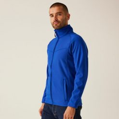 Softshell roboczy męski Uproar. Niebieskie kurtki sportowe męskie Regatta, m, bez wzorów, z materiału, trekkingowe. W wyprzedaży za 209.99 zł.