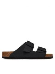 Birkenstock Klapki Arizona Wire Buckle 1031697 Czarny. Czarne klapki męskie Birkenstock, z nubiku. Za 599.99 zł.