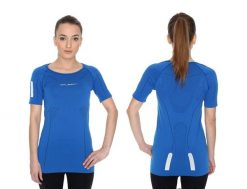 Koszulka damska krótki rękaw Brubeck Athletic ciemnoniebieski S SS11080. Szare koszulki sportowe damskie Brubeck, m, bez wzorów, z poliamidu, bez kołnierzyka, bez ramiączek, do biegania. Za 109.00 zł.