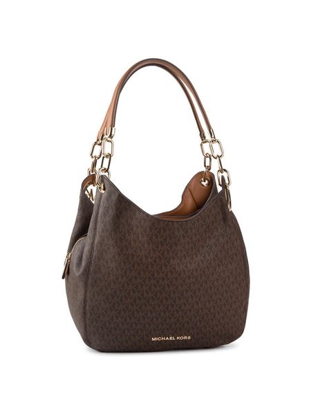 MICHAEL Michael Kors Torebka Lillie 30T9G0LE3B Brązowy. Brązowe torebki do ręki damskie MICHAEL Michael Kors, bez wzorów, ze skóry, bez dodatków. Za 1,471.99 zł.