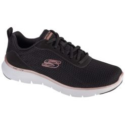 Buty do chodzenia damskie Skechers Flex Appeal 5.0. Niebieskie obuwie sportowe damskie Skechers, bez wzorów, z materiału, trekkingowe. Za 319.99 zł.