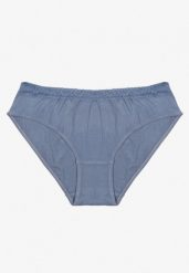 Niebieskie Majtki Typu Figi z Bawełny Zelvisa. Niebieskie figi damskie Born2be, m, bez wzorów, z bawełny. Za 4.99 zł.