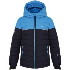 Dziecięca kurtka narciarska Loap Fumar Dark Blue. Niebieskie buty zimowe chłopięce LOOP, na zimę, bez wzorów, sportowe, bez kaptura. Za 176.70 zł.