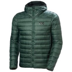 Kurtka z kapturem Helly Hansen Verglas Down Hybrid 2.0. Zielone kurtki męskie Helly Hansen, bez wzorów, z puchu, sportowe, z kapturem. W wyprzedaży za 951.00 zł.