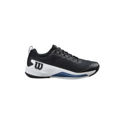 Buty tenisowe Wilson Rush Pro 4.5. Czarne obuwie sportowe damskie Wilson, bez wzorów, z gumy, tenisowe. Za 439.99 zł.