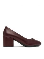 Go Soft Czółenka CEO-HY25127-1 Bordowy. Czerwone czółenka damskie GO SOFT, bez wzorów, ze skóry, bez obcasa, bez zapięcia. Za 139.99 zł.