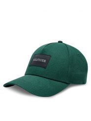 Tommy Hilfiger Czapka z daszkiem Monotype Patch AM0AM12891 Zielony. Zielone rękawiczki męskie Tommy Hilfiger, bez wzorów, z bawełny. Za 229.99 zł.