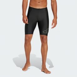 Szorty Big Bars Swim. Białe krótkie spodenki sportowe męskie Adidas, m, bez wzorów, z materiału, do pływania. Za 169.99 zł.