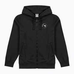 Bluza męska Diadora Hoodie FZ Essential Sport. Czarne bluzy męskie Diadora, m, bez wzorów, z bawełny, z kapturem. Za 169.99 zł.