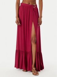 Guess Spódnica plażowa E6GD06 WH3X2 Bordowy Regular Fit. Czerwone spódnice damskie Guess, l, z aplikacjami, z wiskozy. Za 394.99 zł.