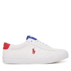 Sneakersy Polo Ralph Lauren. Białe trampki i tenisówki chłopięce Polo Ralph Lauren, bez wzorów, bez zapięcia. Za 389.99 zł.