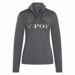 Dziewczęca koszulka do jazdy konnej HV Polo Favouritas Luxury. Szare t-shirty i topy dla dziewczynek HV POLO, bez wzorów, bez ramiączek. Za 294.00 zł.