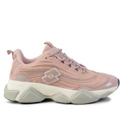 Buty damskie sneakersy sportowe Lotto MILENYO. Czerwone obuwie sportowe damskie Lotto, bez wzorów, z jeansu, trekkingowe. Za 179.00 zł.