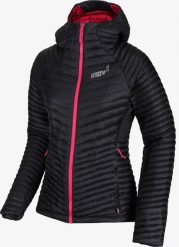 Inov-8 Kurtka do biegania damska Inov-8 Thermoshell Pro FZ - black/pink M. Czarne kurtki damskie Inov-8, m, bez wzorów, bez kaptura. Za 959.00 zł.