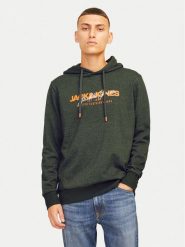 Jack & Jones Bluza Alvis 12256848 Zielony Standard Fit. Zielone bluzy męskie Jack & Jones, l, bez wzorów, z syntetyku, bez kaptura. Za 79.99 zł.
