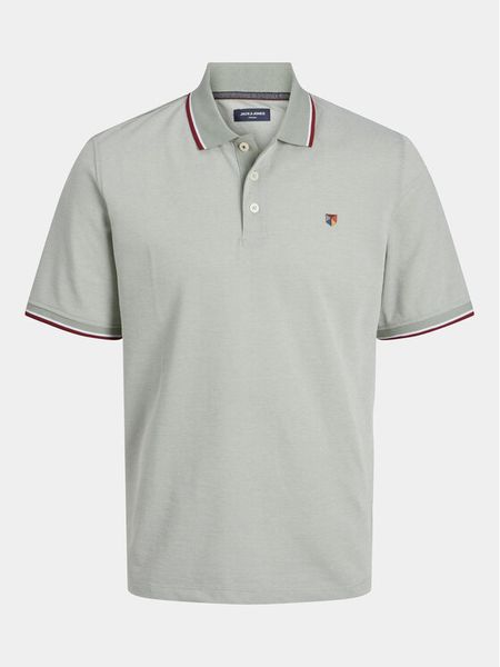 Jack & Jones Polo Bluwin 12169064 Szary Regular Fit. Szare koszulki polo męskie Jack & Jones, m, bez wzorów, bez ramiączek. Za 129.99 zł.