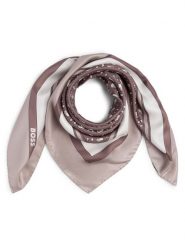 BOSS Jedwabna apaszka - Lainy_1 Kobiety wielokolorowy|beżowy|biały, ONE SIZE. Białe szaliki i chusty damskie Boss, bez wzorów, z jedwabiu. Za 449.95 zł.