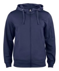 Clique Basic Active Hoody Full Zip – Bluza z kapturem barwiona przędza. Niebieskie bluzy męskie CLIQUE, s, bez wzorów, z materiału, z kapturem. Za 203.98 zł.