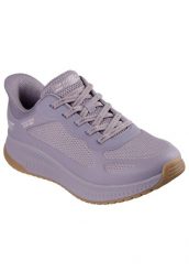 Buty sportowe damskie Skechers Bobs Squad 4 Stapl. Fioletowe obuwie sportowe damskie Skechers, bez wzorów, z meshu, do biegania. Za 390.00 zł.