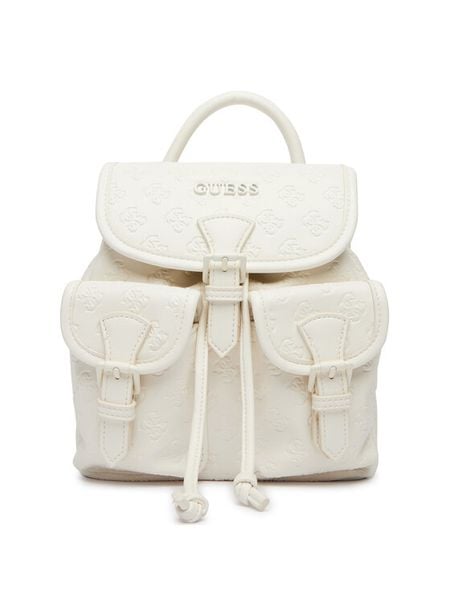 Guess Plecak V6GZ05 W2120 Écru. Białe plecaki damskie Guess, z aplikacjami. Za 399.99 zł.