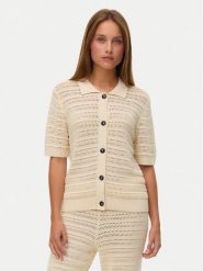 Vero Moda Kardigan Hayley 10340130 Beżowy Regular Fit. Brązowe swetry damskie Vero Moda, xl, bez wzorów, z bawełny, bez kołnierzyka, bez ramiączek, bez kaptura. Za 159.99 zł.