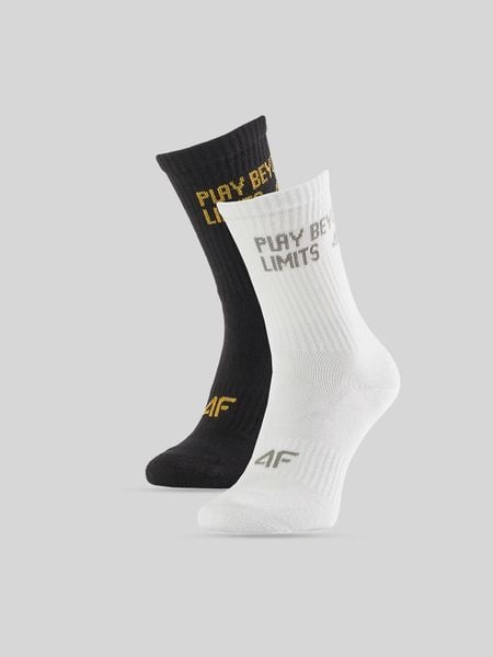 4F Skarpetki długie (2-pack) męskie - multikolor 43-46. Skarpety męskie 4f, bez wzorów, z bawełny. Za 49.99 zł.
