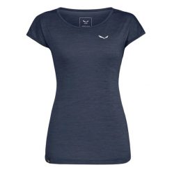 Koszulka Sportowa Damska Salewa Puez Melange Dry. Niebieskie koszulki sportowe damskie Salewa, l, bez wzorów, ze skóry, bez kołnierzyka, bez ramiączek, trekkingowe. Za 179.00 zł.