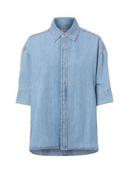 Joop Jeans Dżinsowa bluzka - Uma Kobiety Bawełna niebieski, S. Niebieskie bluzki damskie JOOP! Jeans, s, bez wzorów, z bawełny, bez kołnierzyka, bez ramiączek. Za 379.95 zł.