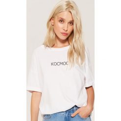 T-shirt oversize - Biały. Białe t-shirty damskie House. Za 29.99 zł.
