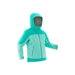 Kurtka SH500 X-WARM dla dzieci. Niebieskie kurtki i płaszcze dla dziewczynek QUECHUA, z polaru. Za 229.99 zł.