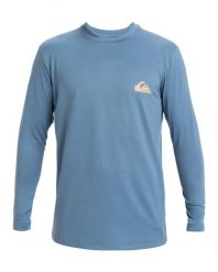Koszulka surfingowa z długim rękawem UPF 50 dla Mężczyzn EVERYDAY SURF Niebieski. Niebieskie bluzki z długim rękawem męskie Quiksilver, m, bez wzorów, z elastanu, bez kołnierzyka. Za 149.00 zł.