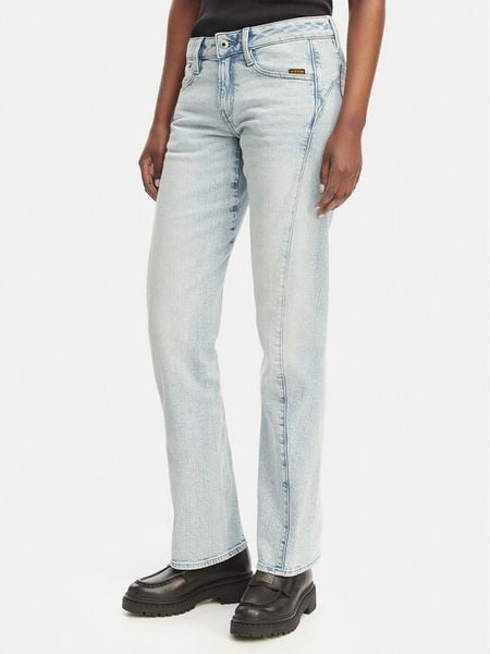 G-Star Raw Jeansy Helyx D28486-E205 Niebieski jasny Slim Fit. Niebieskie jeansy damskie G-Star. Za 589.99 zł.