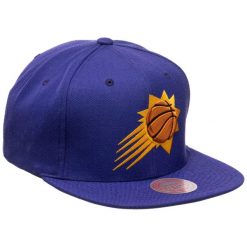Czapka z daszkiem męska do koszykówki Mitchell & Ness NBA Phoenix Suns. Fioletowe czapki i kapelusze męskie Mitchell & Ness, bez wzorów, sportowe. Za 149.00 zł.