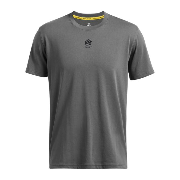Koszulka męska Under Armour Curry Hvyweight Logo. Szare koszulki sportowe męskie Under Armour, m, bez wzorów, bez kołnierzyka, bez ramiączek, do koszykówki. Za 179.99 zł.
