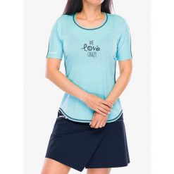 Koszulka szybkoschnąca damska Crazy Shirt Exit. Zielone koszulki sportowe damskie CRAZY, bez wzorów, sportowe, bez kołnierzyka. Za 224.99 zł.