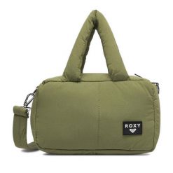 Torebka Roxy. Zielone torebki do ręki damskie Roxy, bez wzorów, klasyczne, bez dodatków. Za 59.99 zł.