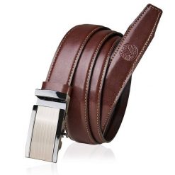 Skórzany pasek BETLEWSKI AUTO-LIC30 BR 100_K3 brąz. Szare paski damskie bez wzorów, z materiału. Za 109.00 zł.