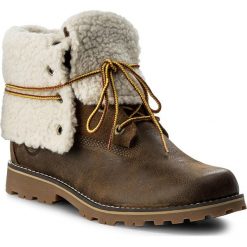 Trapery TIMBERLAND - 6 In Wp Shearling Bo A1BXZ/TB0A1BXZD261 Dark. Brązowe śniegowce i trapery damskie Timberland, z gumy. W wyprzedaży za 423.00 zł.