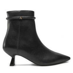 Botki Patrizia Pepe. Czarne botki damskie Patrizia Pepe, bez obcasa, na szpilce, bez zapięcia. Za 1,439.00 zł.
