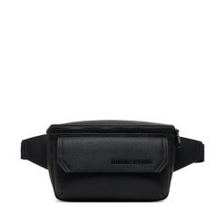 Portfel Armani Exchange. Czarne portfele męskie Armani Exchange, bez wzorów. Za 459.99 zł.